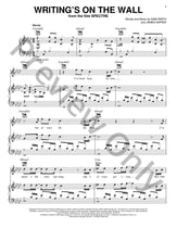 Writing's On The Wall piano sheet music cover